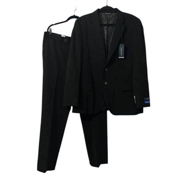 Nautica Modern Fit Black Mens Jacket Suit(Size
42R/W36) - Picture 3 of 15